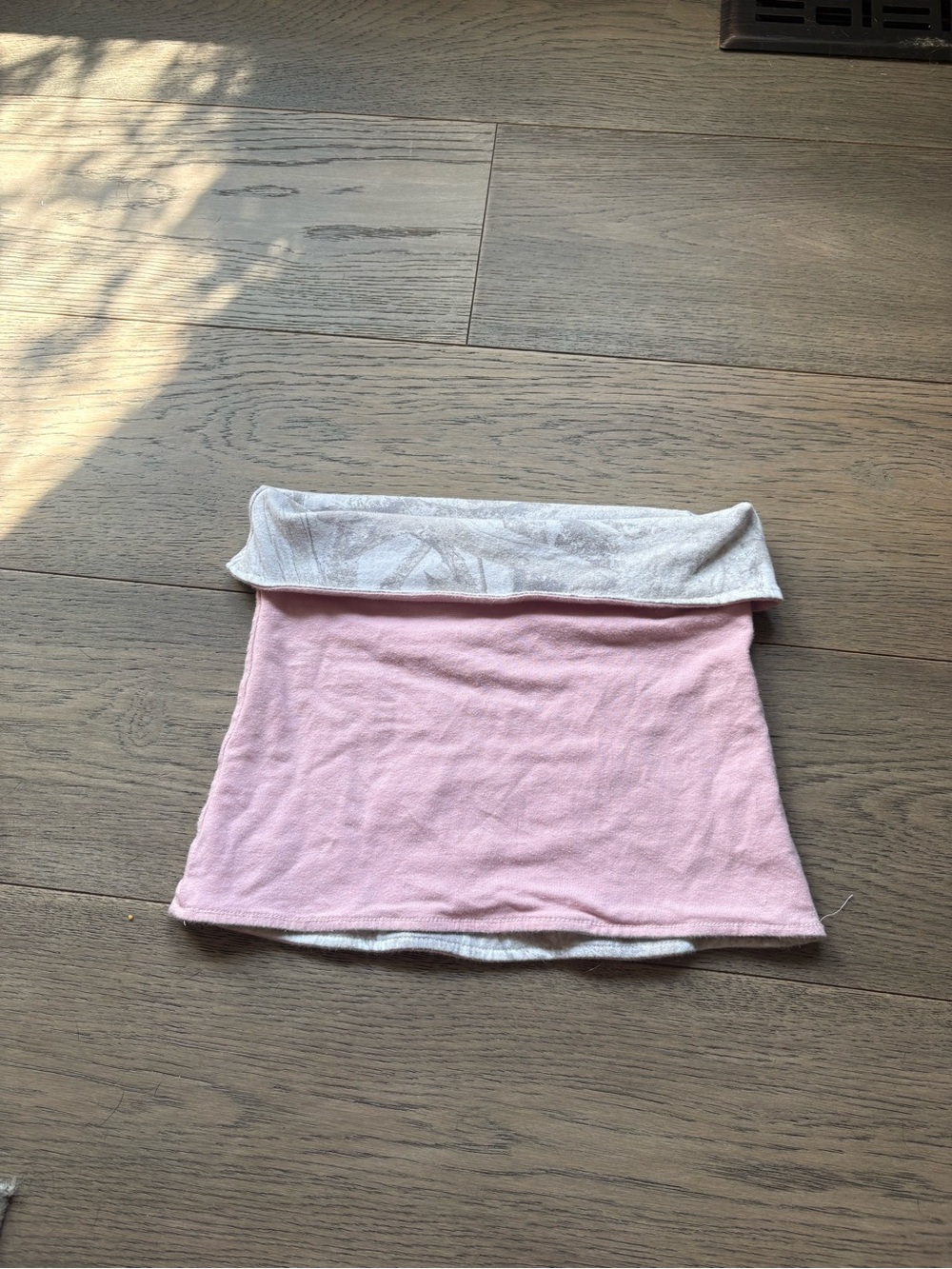 Hollister Light Pink Fold-Over Crop Tube Top